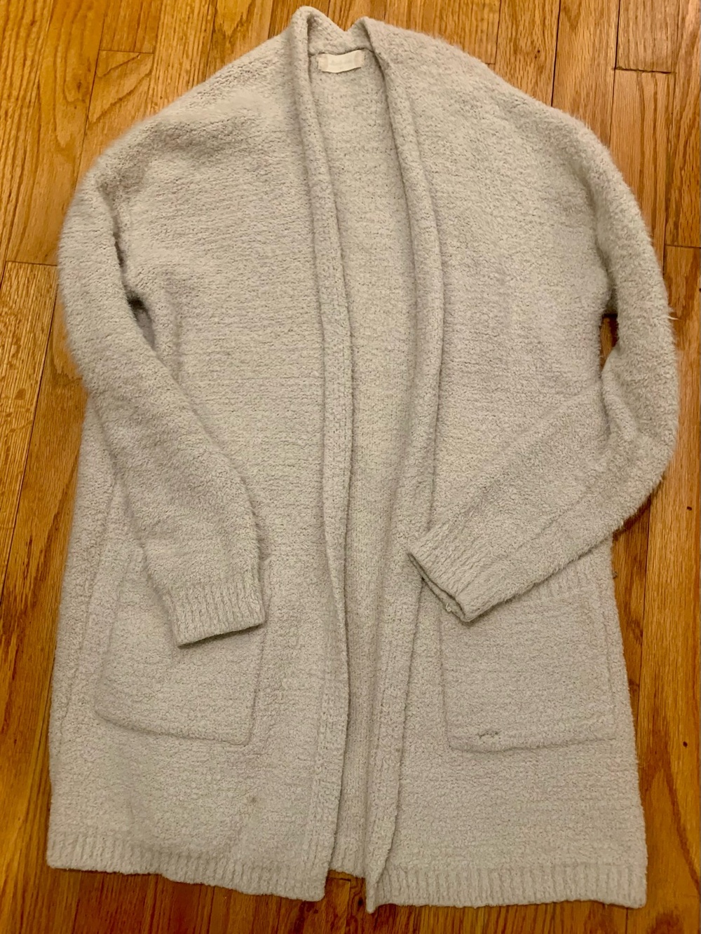 Altar'd State Cream Open-Front Bouclé Cardigan